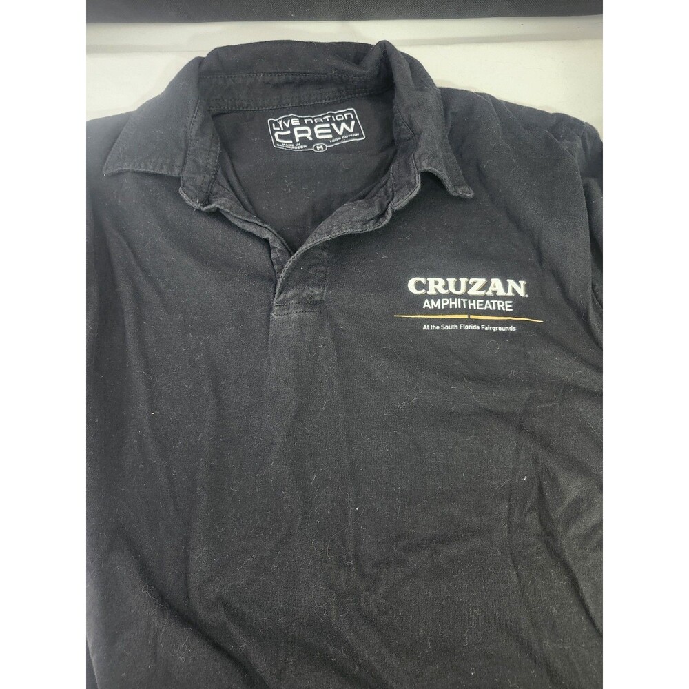 CONCERT STAFF SHIRT CRUZAN WEST PALM BEACH Size Large Black Short Sleeve